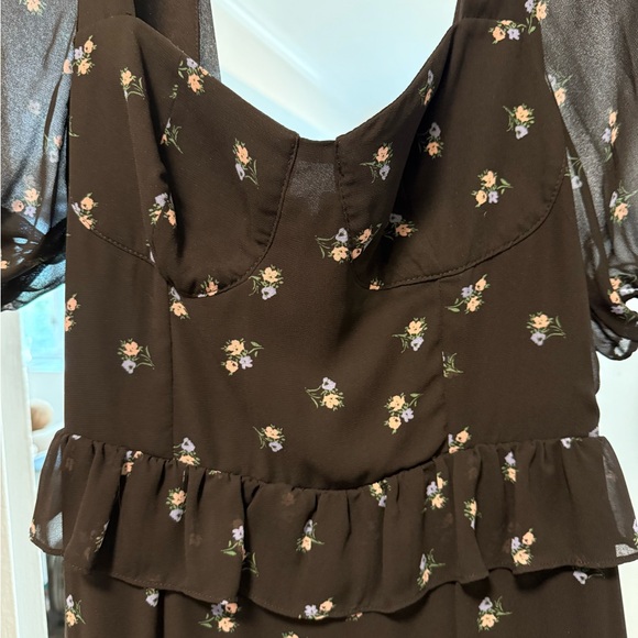 Wayf Black Floral Maxi Dress - Picture 3 of 5